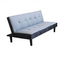 Divano letto moderno Alvin con struttura in metallo e legno