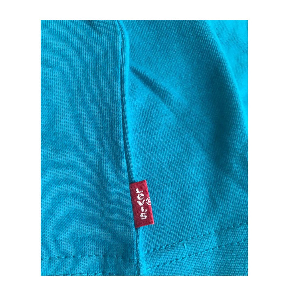 Levi's Kids T-shirt manica lunga da ragazzo Batwing 9E8646 9E8646-B8B turchese