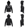 Kappa Felpa corta da donna Logo Catto 341186W A07 nero-grigio