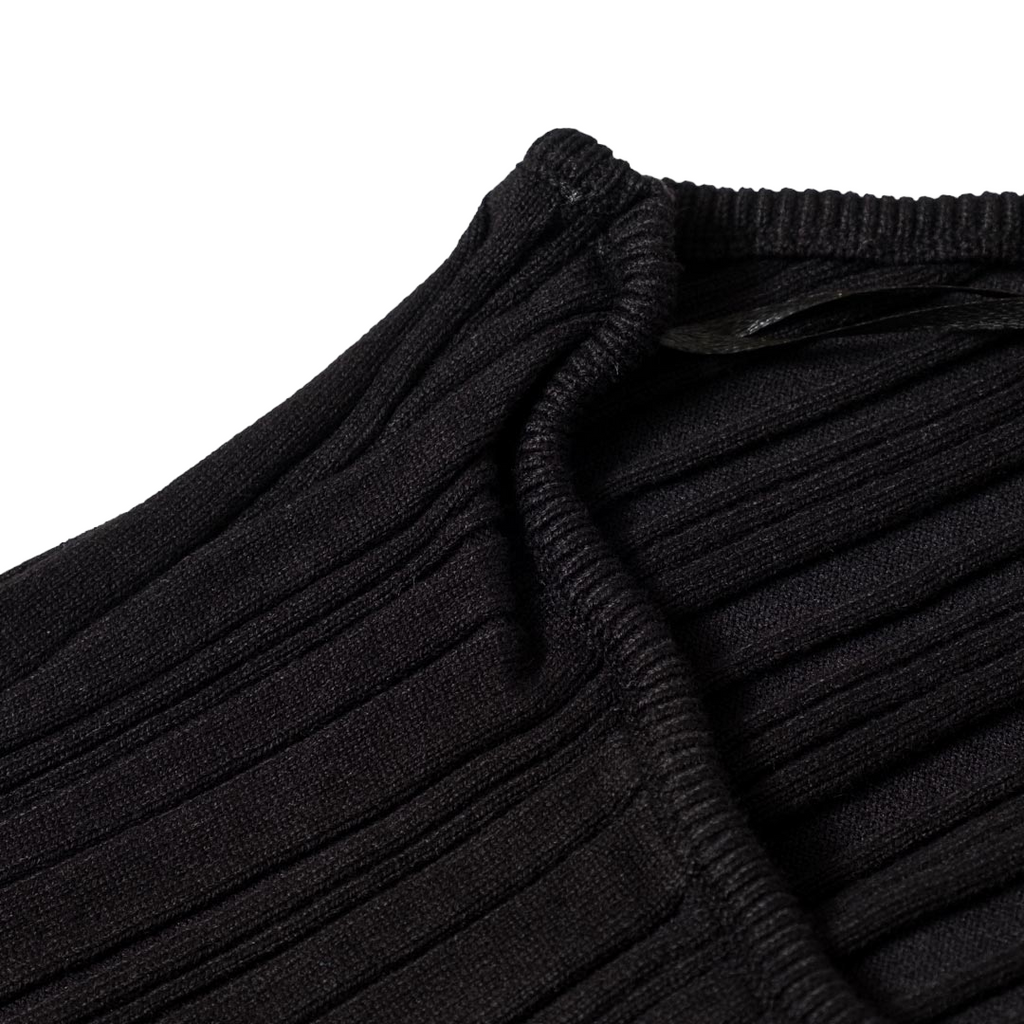 XT Studio canotta top America a costine da donna. Colore nero