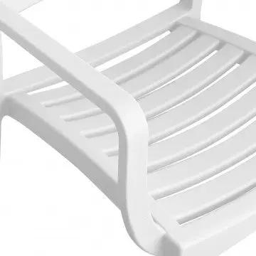 Poltrona in polipropilene impilabile Eveline - Dimensioni: 58.5x55.2x84cm