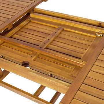 Tavolo ovale allungabile in legno Acacia massiccio 180/240x100 cm