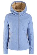 Yes Zee Giubbino da donna in softshell con cappuccio J028 Q400 0633 azzurro polvere