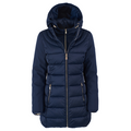 Yes Zee cappotto trapuntato da donna co finto gilet staccabile O045 blu