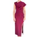 Yes Zee Abito Lungo Rosso Borgogna Donna 1432A037