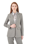 Yes Zee Giacca Gessata 1404 G015 2819 Grigio - Eleganza e Stile Italiano