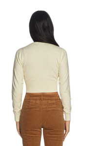 Yes Zee Cardigan Donna Girocollo Manica Corta Bottoni 1039-M001-0222 Oro