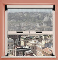 Zanzariera verticale bianca 80x160 cm ZanzaProf, alluminio con molla