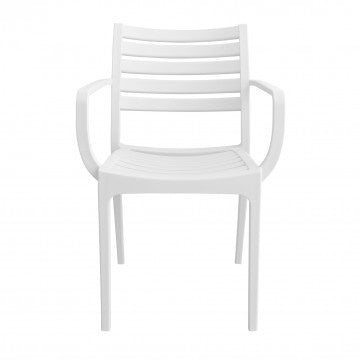 Poltrona in polipropilene impilabile Eveline - Dimensioni: 58.5x55.2x84cm