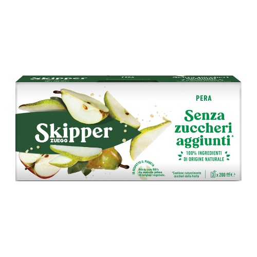 Zuegg Skipper -  Succo alla Pera senza zuccheri aggiunti - 3x200 ml
