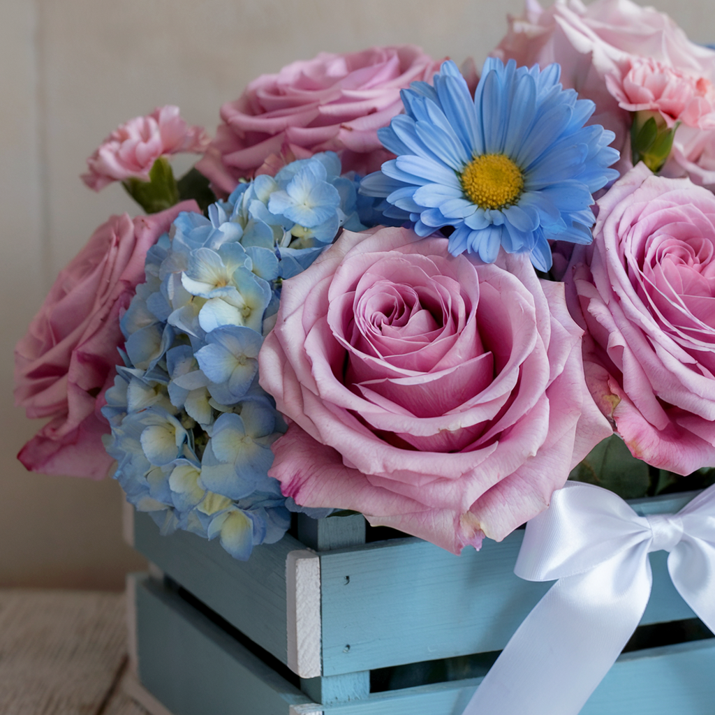 SORPRESA FLOREALE – Rose Rosa & Fiori Mix Gender Reveal