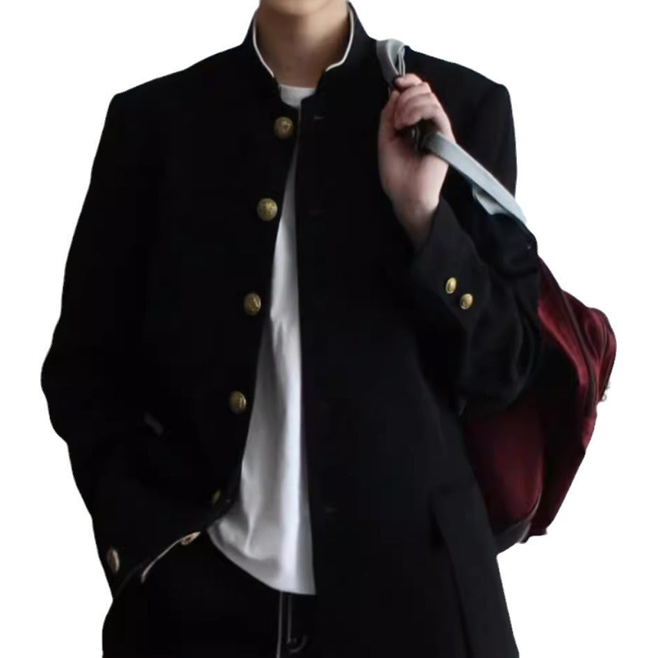 Abito casual da ragazzo in stile coreano e hongkonghese, a maniche lunghe, in stile college