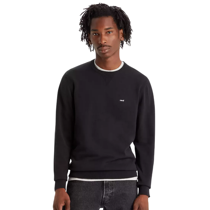 Levi's maglia girocollo da uomo Lightweight Housemark A72070001 nero