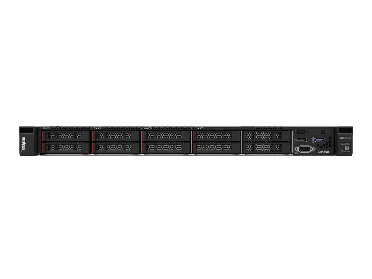 Lenovo ThinkSystem SR250 V3 server Rack (1U) Intel Xeon E E-2468 2,6 GHz 32 GB DDR5-SDRAM 800 W [7DCLA00TEA]
