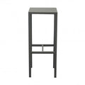 Sgabello industriale antracite con altezza di 77,5 cm