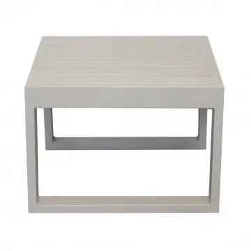 Tavolino quadrato Cuba 45 x 45 con struttura in alluminio verniciato