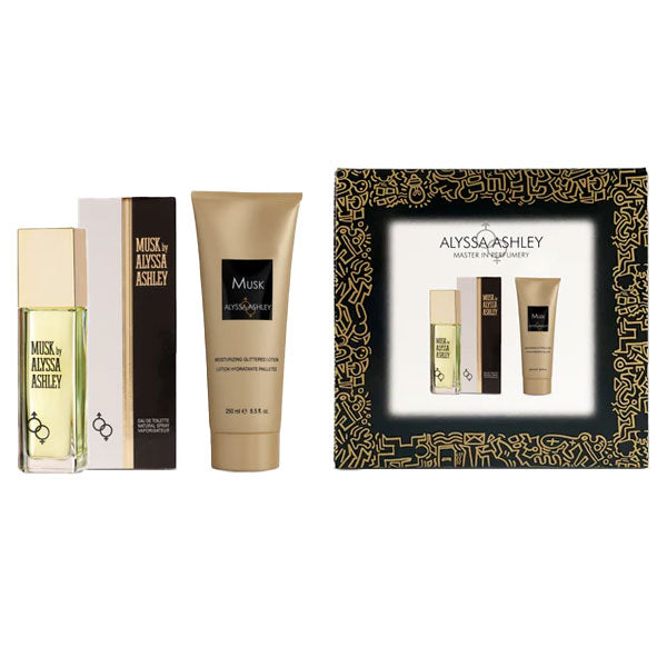 ALYSSA ASHLEY COFANETTOMUSK EDT 100 ML + GLITTER BODY LOTION