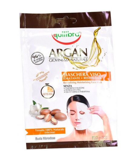 EQUILIBRA ARGAN MASCHERA VISO TESSUTO