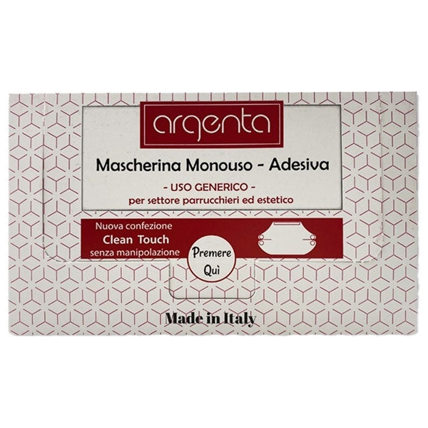 ARGENTA MASCHERINA MONOUSO ADESIVA 50 PEZZI