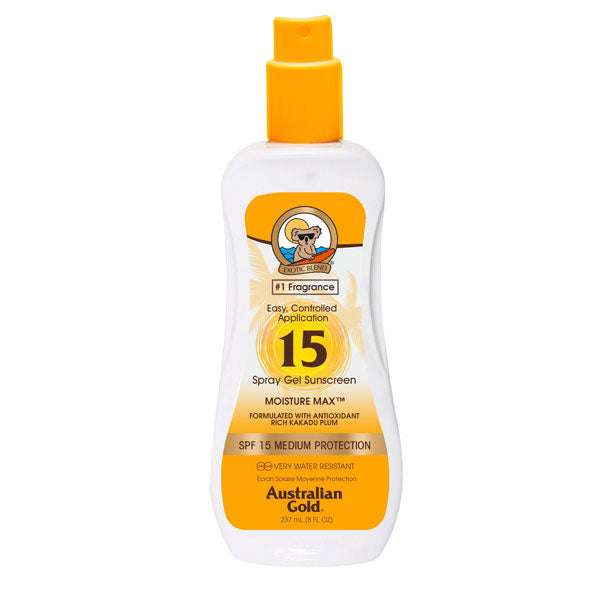 AUSTRALIAN GOLD SPRAY GEL SPF 15 MEDIUM PROTECTION 237 ML