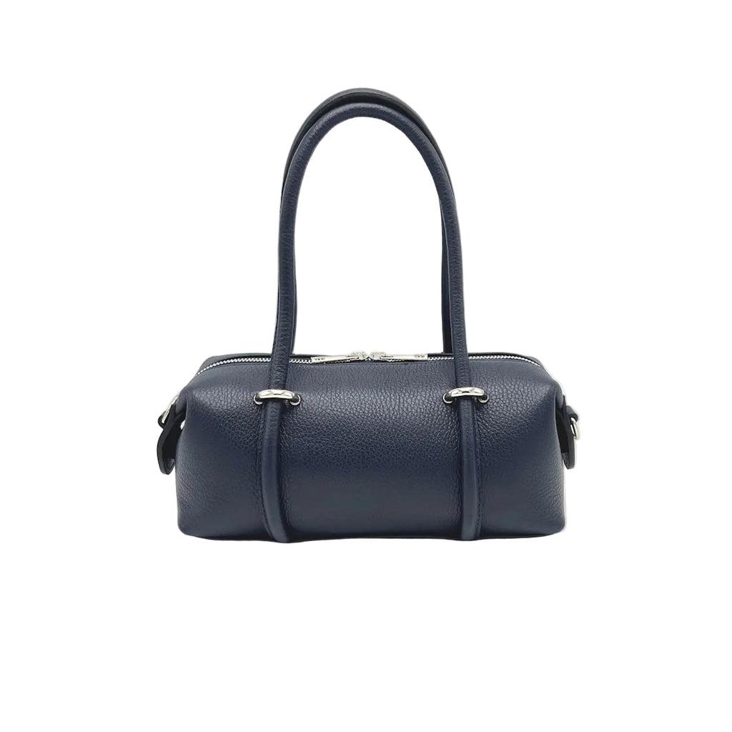 Small East-West Boston Bag in Pebbled Leather
