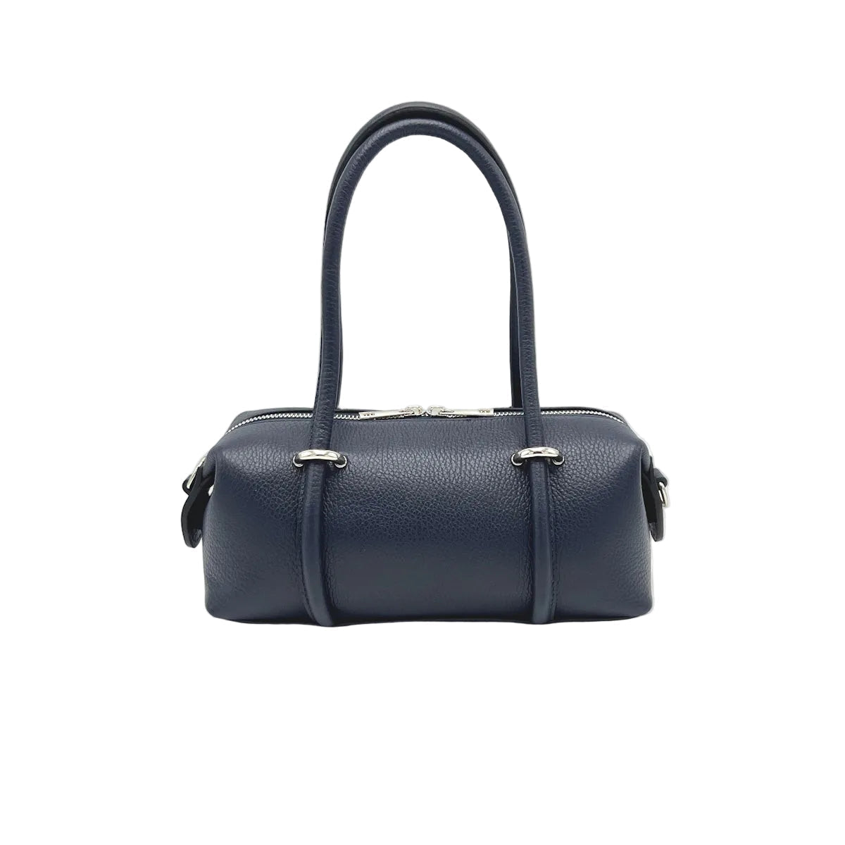 Small East-West Boston Bag in Pebbled Leather