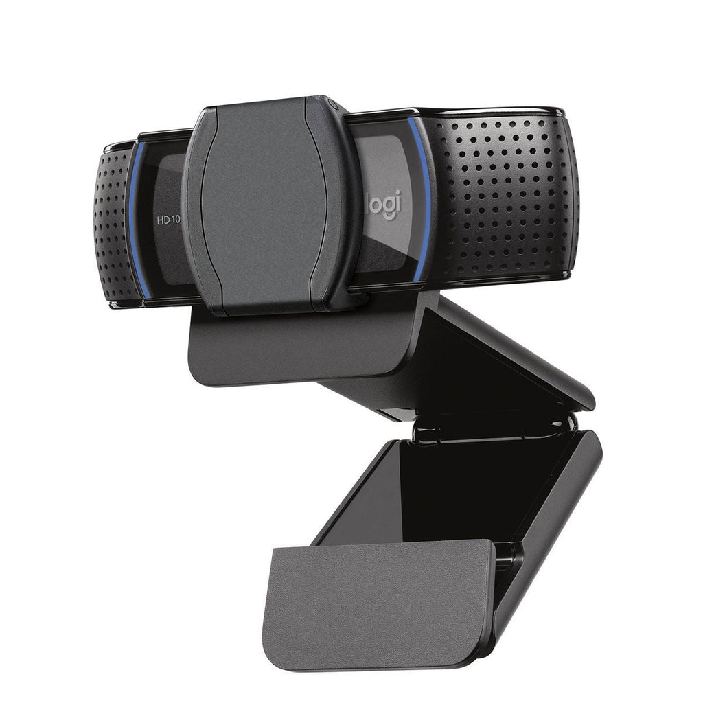Logitech C920S HD Pro Webcam, Videochiamata Full HD 1080p/30fps, Audio Stereo Chiaro, Correzione Luce HD, Privacy Shutter, Per Skype, Zoom, FaceTime, Hangouts, PC/Mac/Laptop/Tablet/XBox, Nero [960-001252]