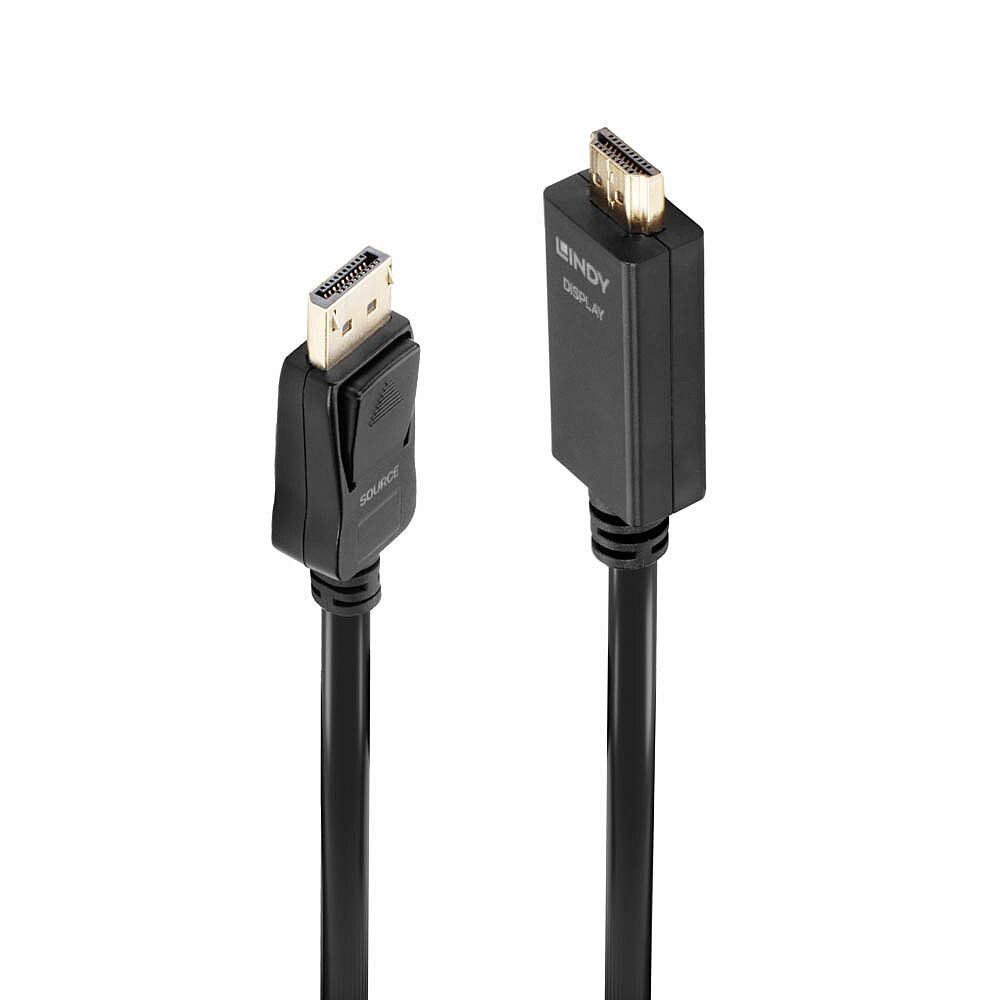 Lindy 36924 cavo di interfaccia e adattatore Diplayport HDMI Nero [LINDY36924]