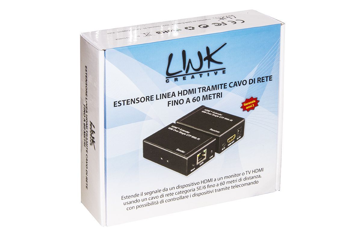 Link Accessori LKEXT16 moltiplicatore AV Trasmettitore e ricevitore AV Nero [LKEXT16]