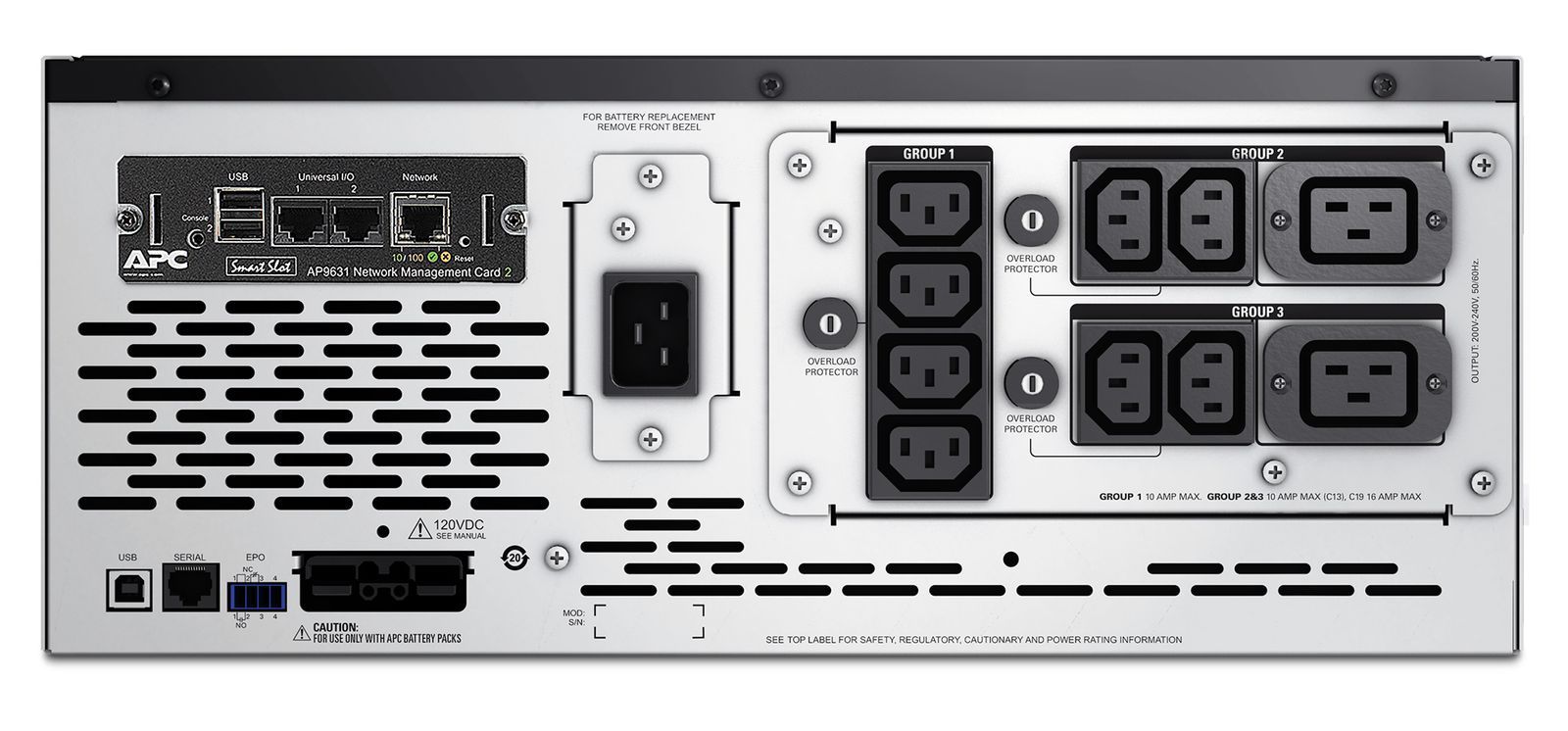 APC Smart-UPS gruppo di continuità (UPS) A linea interattiva 3 kVA 2700 W 10 presa(e) AC [SMX3000HVNC]