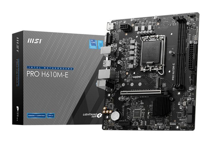 MSI PRO H610M-E scheda madre Intel H610 LGA 1700 micro ATX [PROH610M-E]