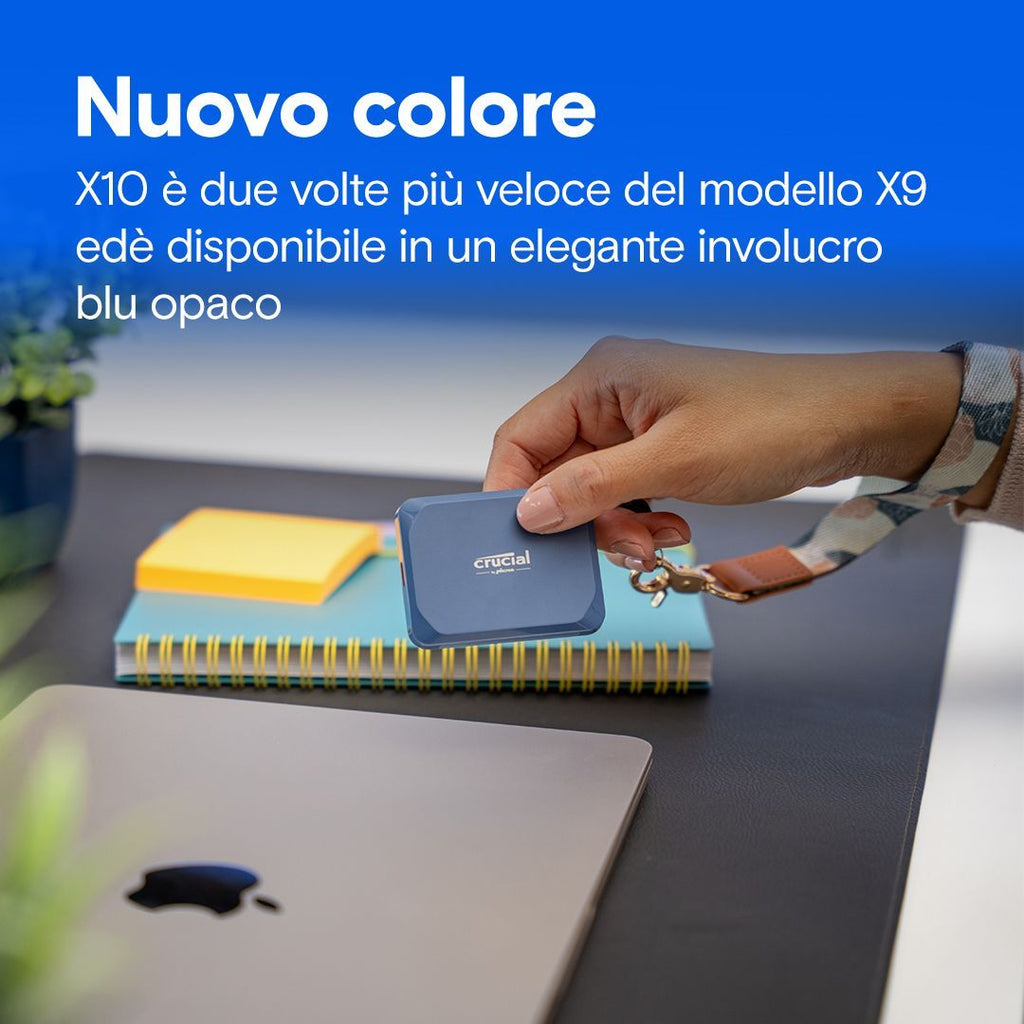 CRUCIAL X10 4TB PORTABLE SSD CRITTOGRAFATO [CT4000X10SSD9]