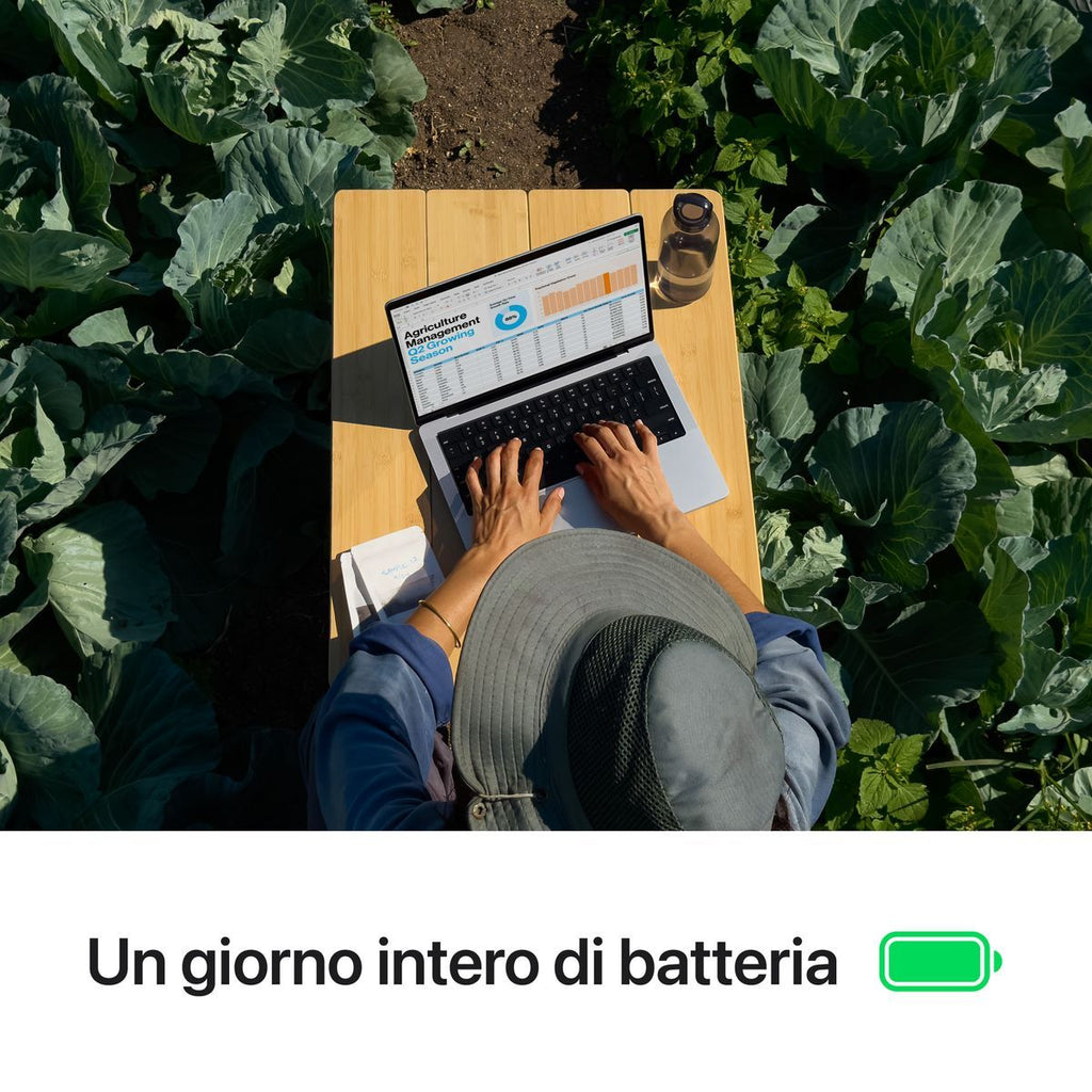 Apple MacBook Pro 14": Chip M4 con cpu 10 core e gpu 10 core, 1TB SSD - Nero siderale [MCX04T/A]