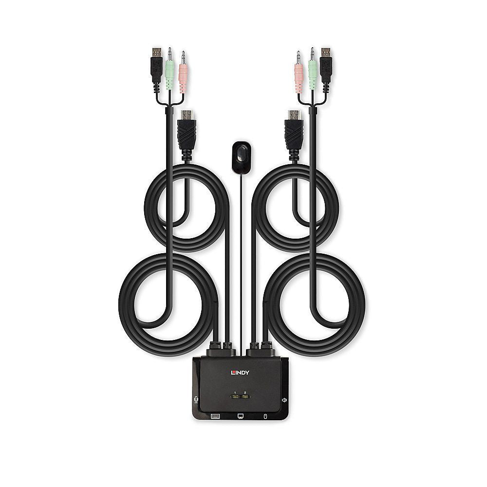 Lindy 42340 switch per keyboard-video-mouse (kvm) Nero [LINDY42340]