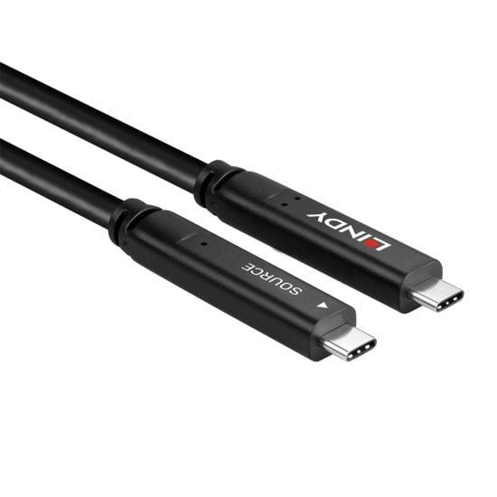 Lindy 43333 cavo USB USB 3.2 Gen 1 (3.1 Gen 1) 10 m USB C Nero [LINDY43333]