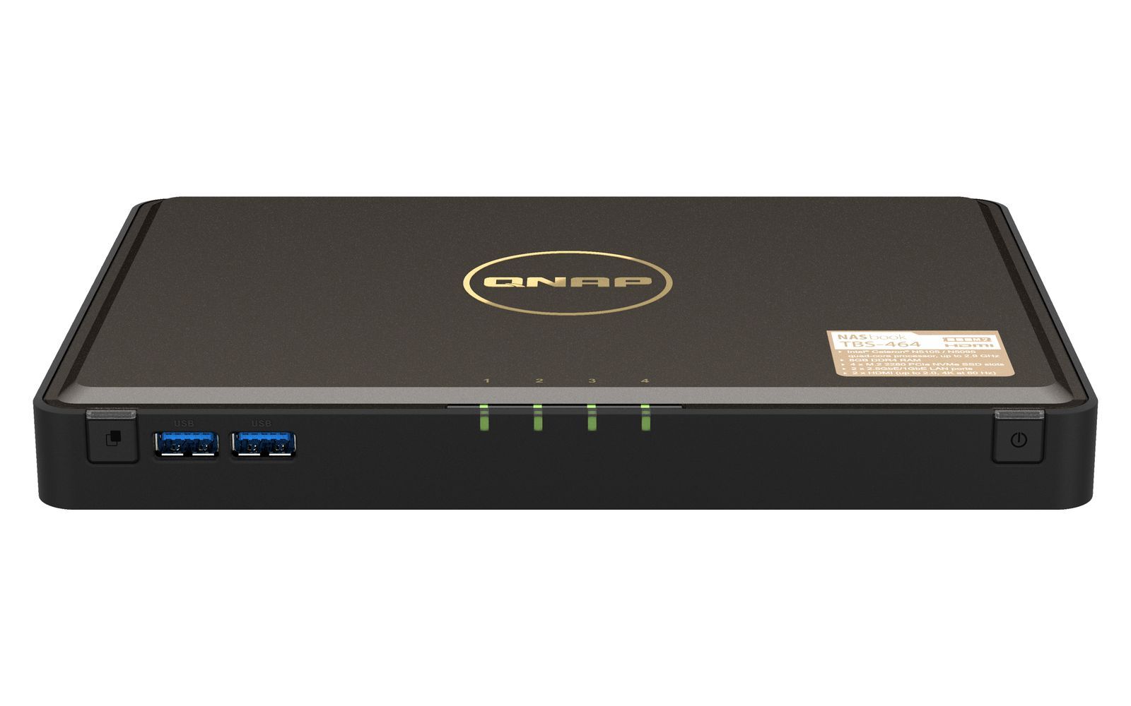 QNAP TBS-464 NAS Desktop Collegamento ethernet LAN Nero N5105 [TBS-464-8G]