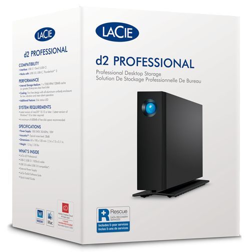 LaCie d2 Professional disco rigido esterno 20 TB Nero [STHA20000800]