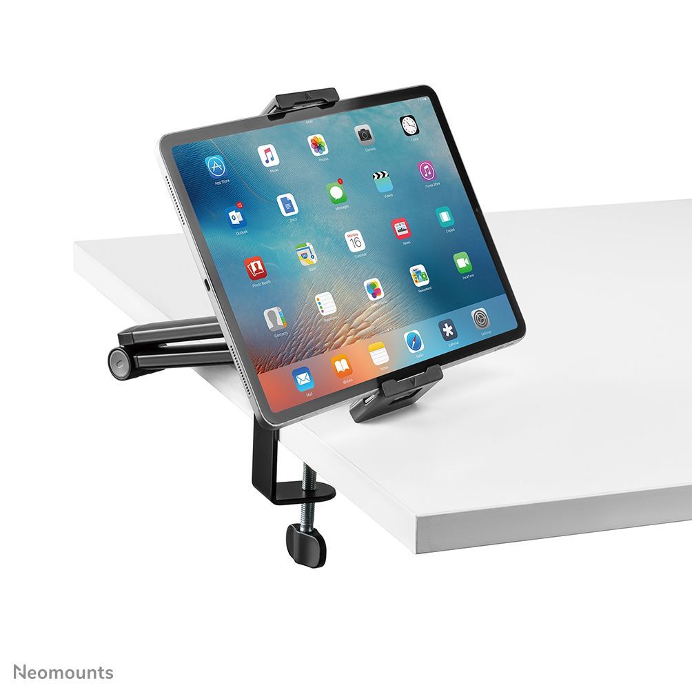 Neomounts DS15-545BL1 Morsetto da tavolo porta tablet 4.7-12.9" - universale - mobilità completa [DS15-545BL1]