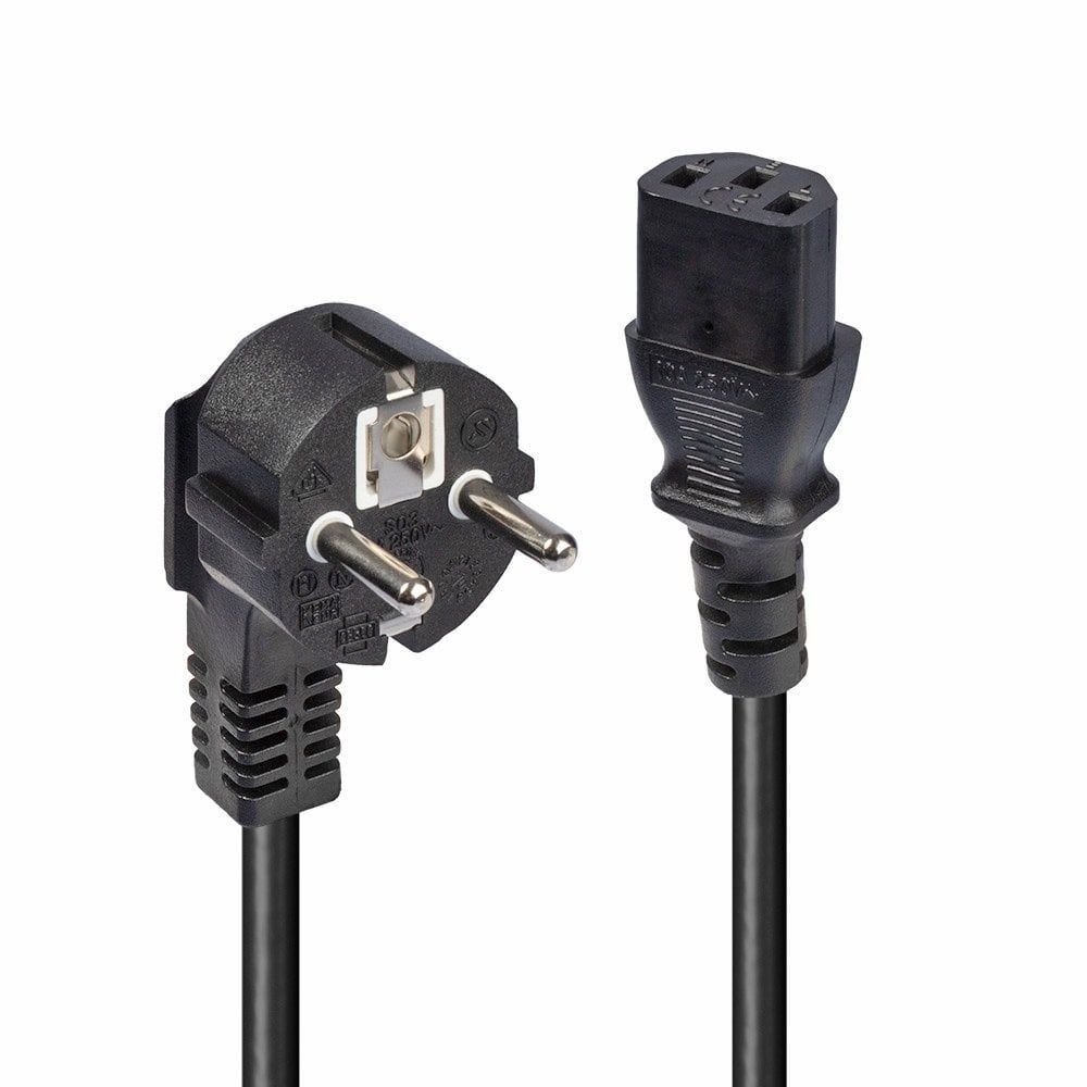 Lindy 30336 cavo di alimentazione Nero 3 m CEE7/7 Accoppiatore C13 [LINDY30336]
