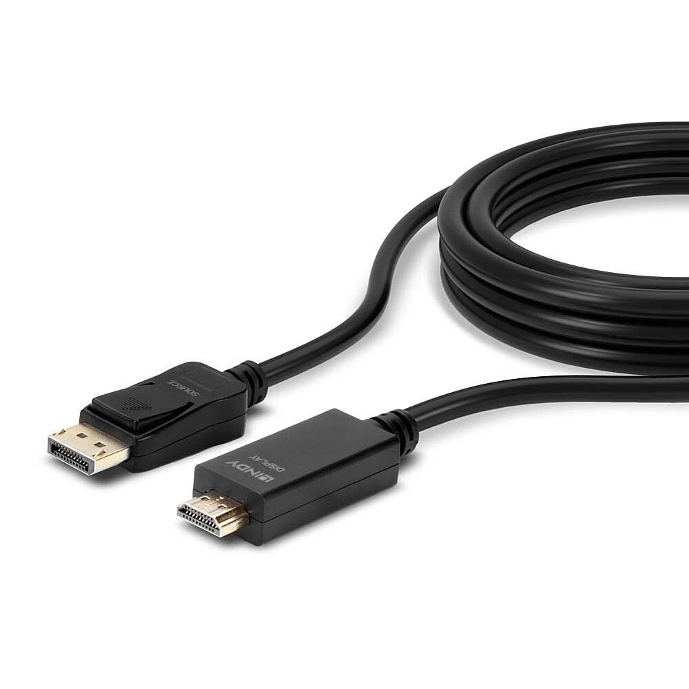 Lindy 36921 cavo e adattatore video 1 m DisplayPort HDMI tipo A (Standard) Nero [LINDY36921]
