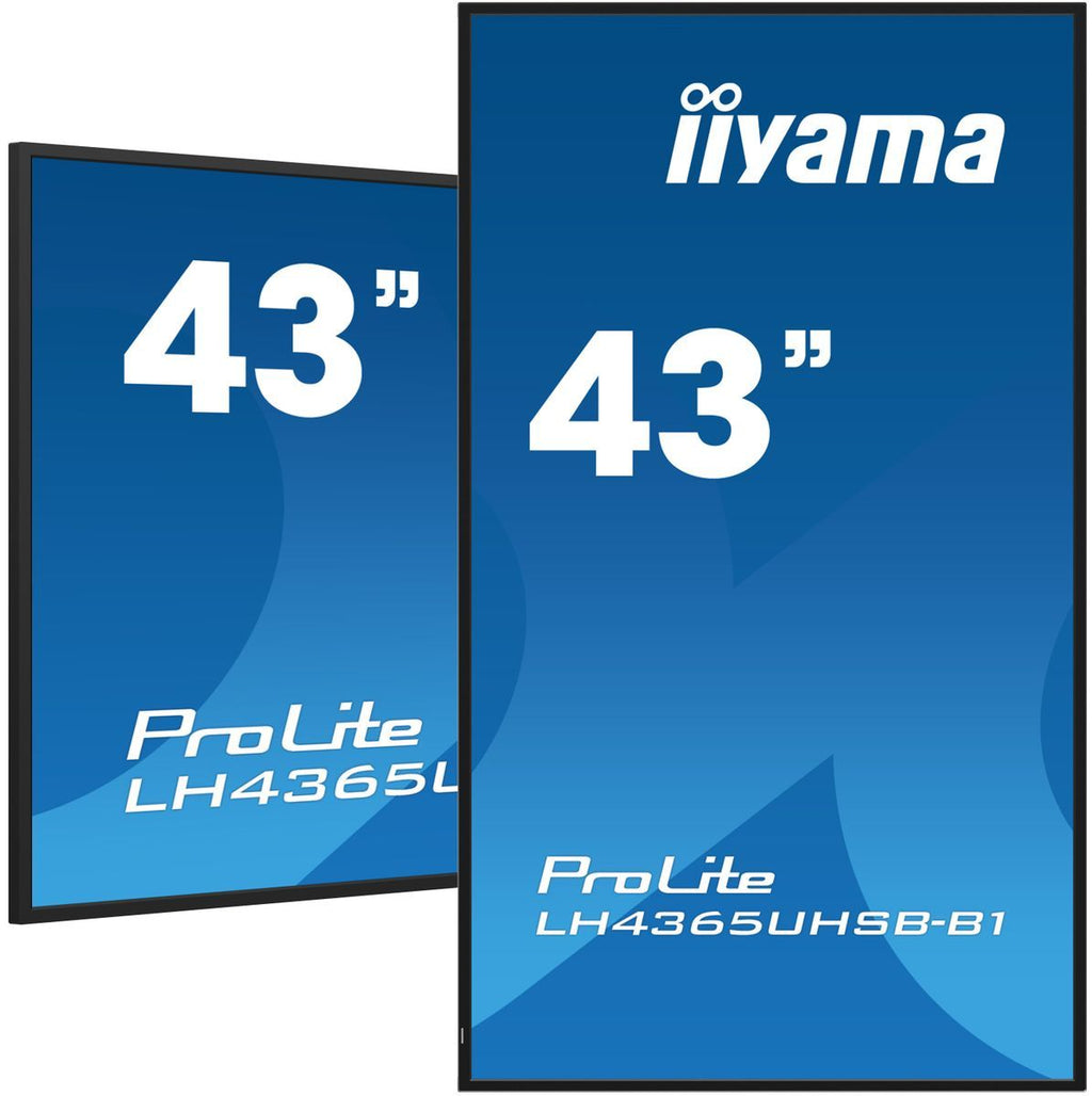 iiyama LH4365UHSB-B1 visualizzatore di messaggi Design chiosco 108 cm (42.5") LED Wi-Fi 800 cd/m 4K Ultra HD Nero Processore integrato Android 11 24/7 [LH4365UHSB-B1]
