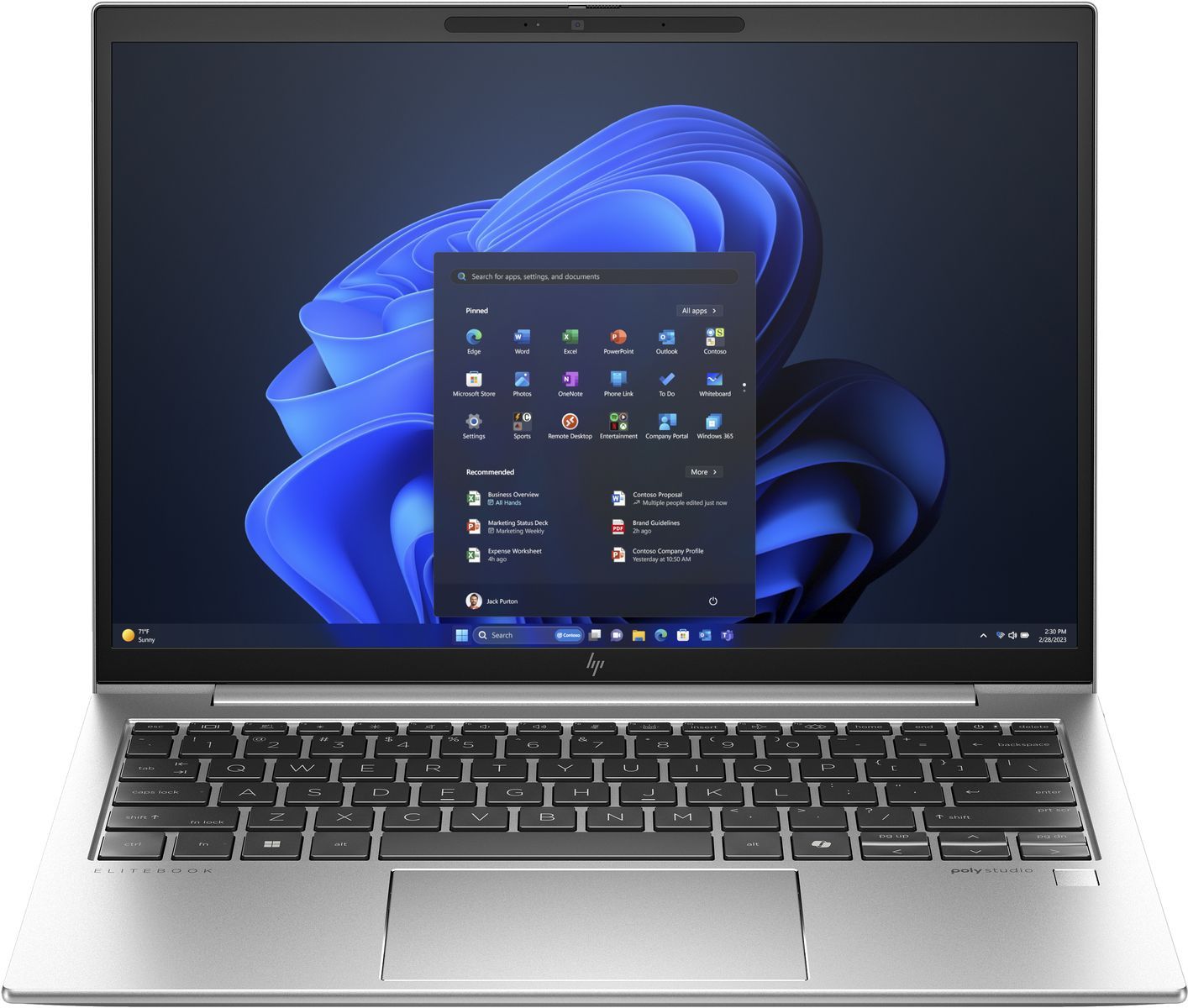 HP EliteBook 830 G11 Intel Core Ultra 7 155U Computer portatile 33,8 cm (13.3") WUXGA 16 GB LPDDR5x-SDRAM 1 TB SSD Wi-Fi 6E (802.11ax) Windows 11 Pro Argento [970Q0ET#ABZ]