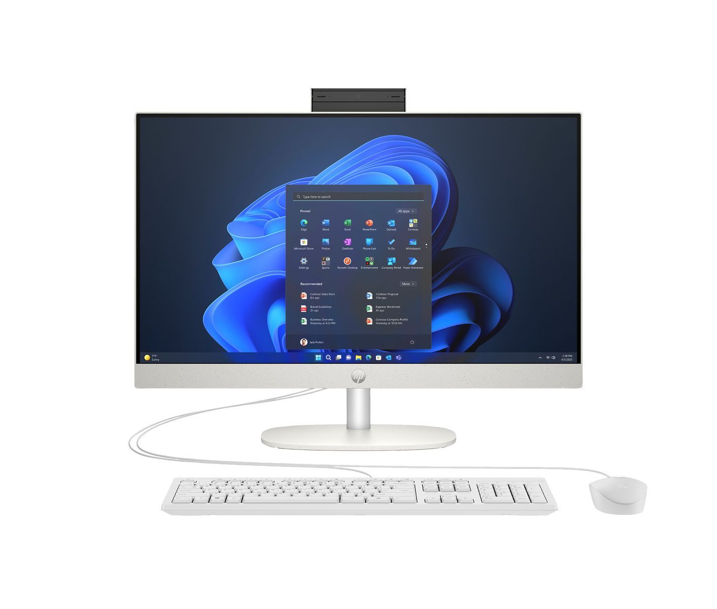 HP ProOne 240 G10 Intel Core i5 i5-1334U 60,5 cm (23.8") 1920 x 1080 Pixel PC All-in-one 16 GB DDR4-SDRAM 512 GB SSD Windows 11 Pro Wi-Fi 6 (802.11ax) Bianco [9M9H7AT#ABZ]