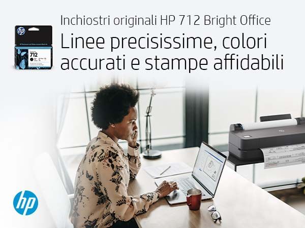 HP Confezione da 3 cartucce di inchiostro giallo originale DesignJet 712 da 29 ml [3ED79A]