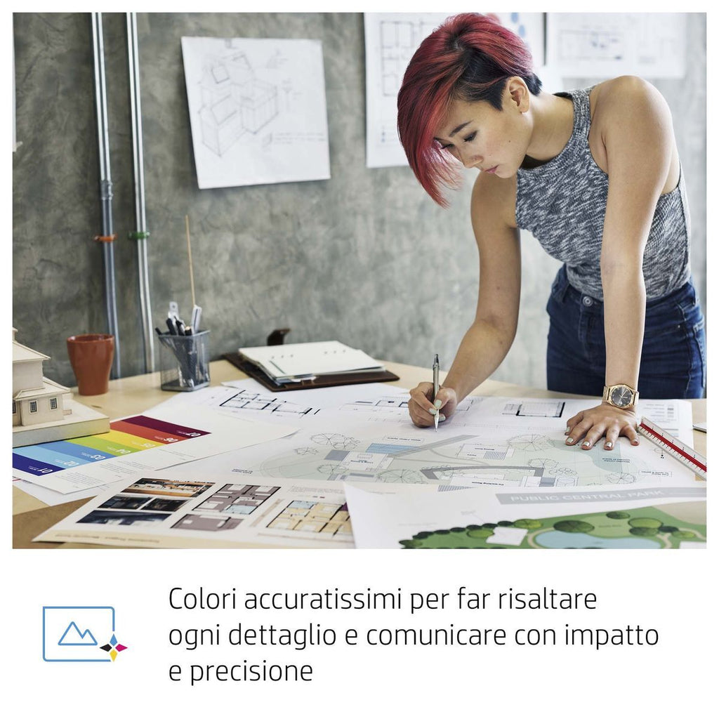 HP Confezione da 3 cartucce di inchiostro giallo originale DesignJet 712 da 29 ml [3ED79A]