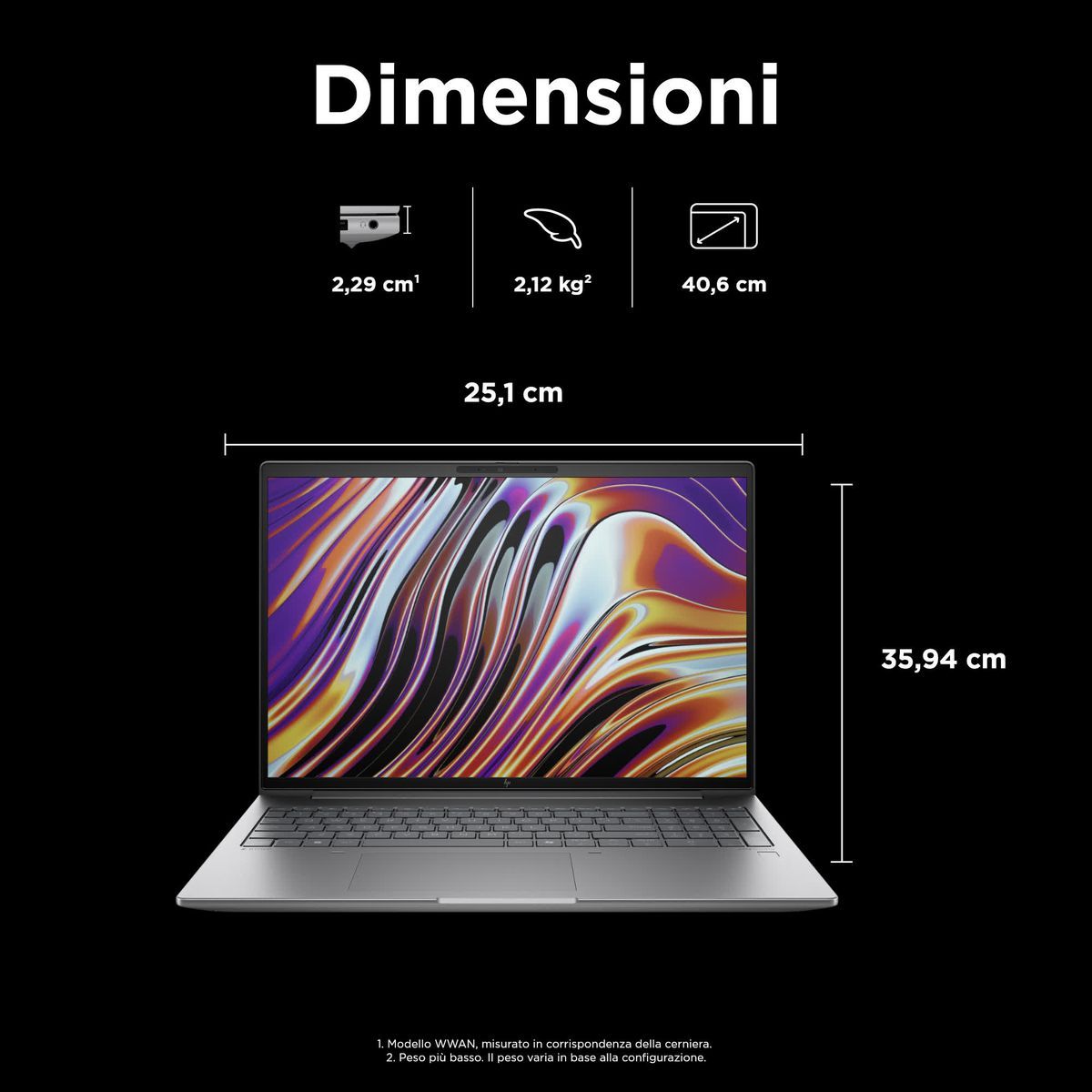 HP ZBook Power G11 Intel Core Ultra 9 185H Workstation mobile 40,6 cm (16") WUXGA 32 GB DDR5-SDRAM 1 TB SSD NVIDIA RTX 1000 Ada Wi-Fi 6E (802.11ax) Windows 11 Pro Grigio [98N73ET#ABZ]