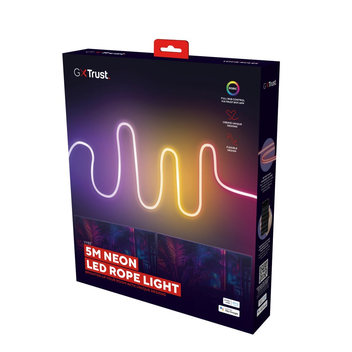 Trust GXT 904 Vybz Striscia led da parete 5000 mm [25456]