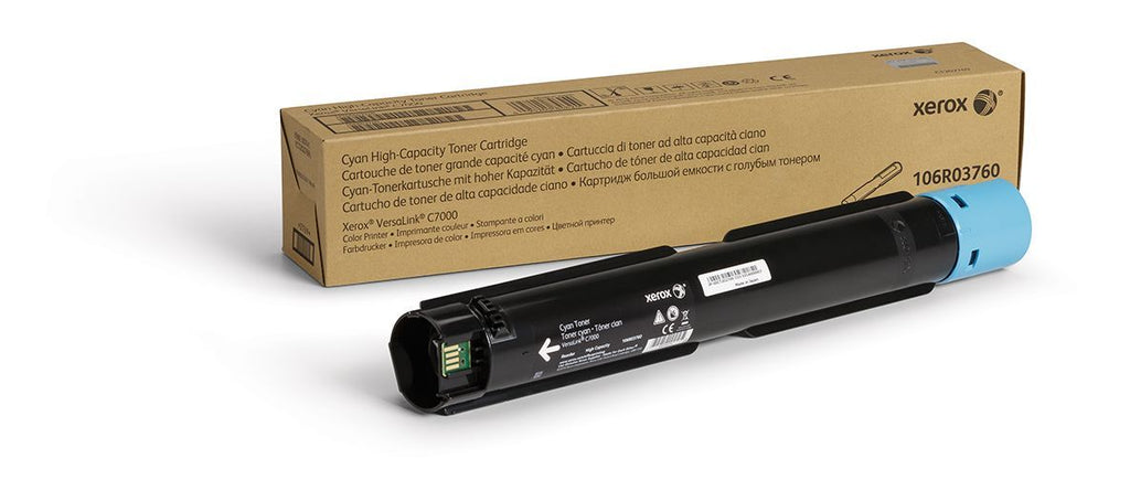 Xerox Cartuccia toner Ciano a Alta capacità da 10100 Pagine per Stampante a colori  VersaLink C7000 (106R03760) [106R03760]