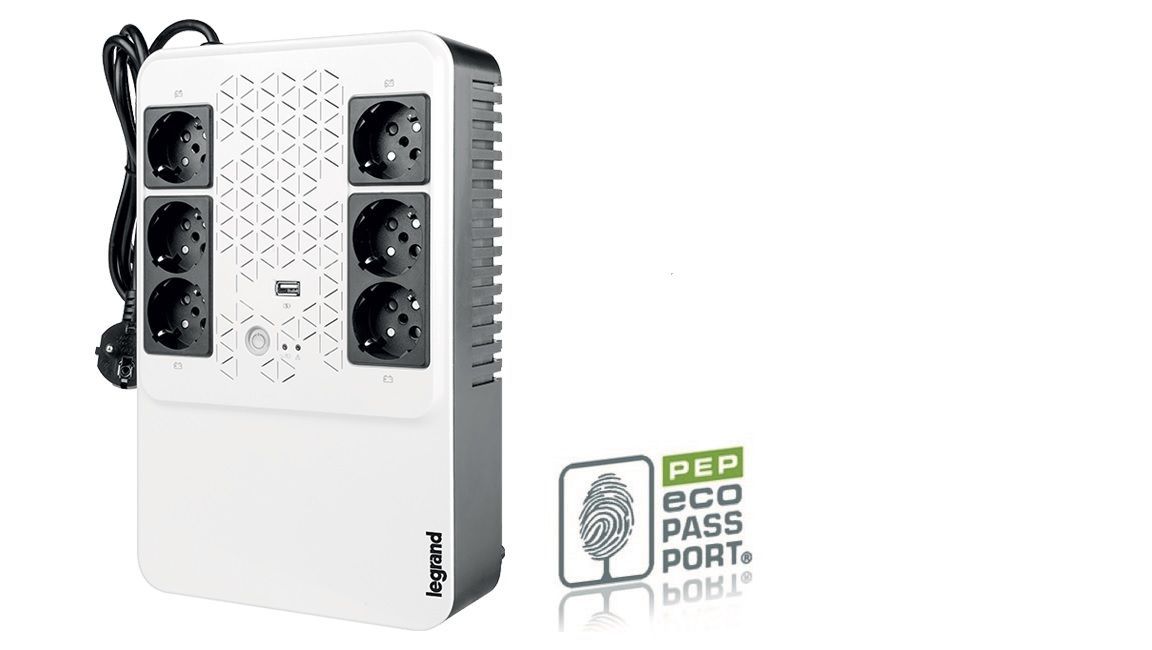 Legrand Keor ASI MULTIPLUG 600 GR gruppo di continuità (UPS) A linea interattiva 0,6 kVA 360 W 6 presa(e) AC [LG-310081]