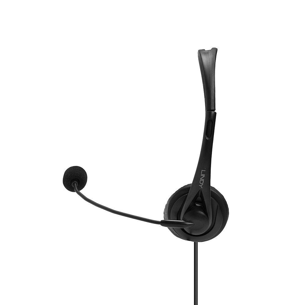 Lindy 42870 cuffia e auricolare Cablato A Padiglione Musica e Chiamate USB tipo A Nero [LINDY42870]